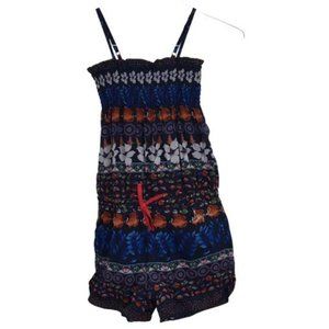 New Desigual Girl's Mini Stamped Jumpsuit Size 9/10 Years Multicolor